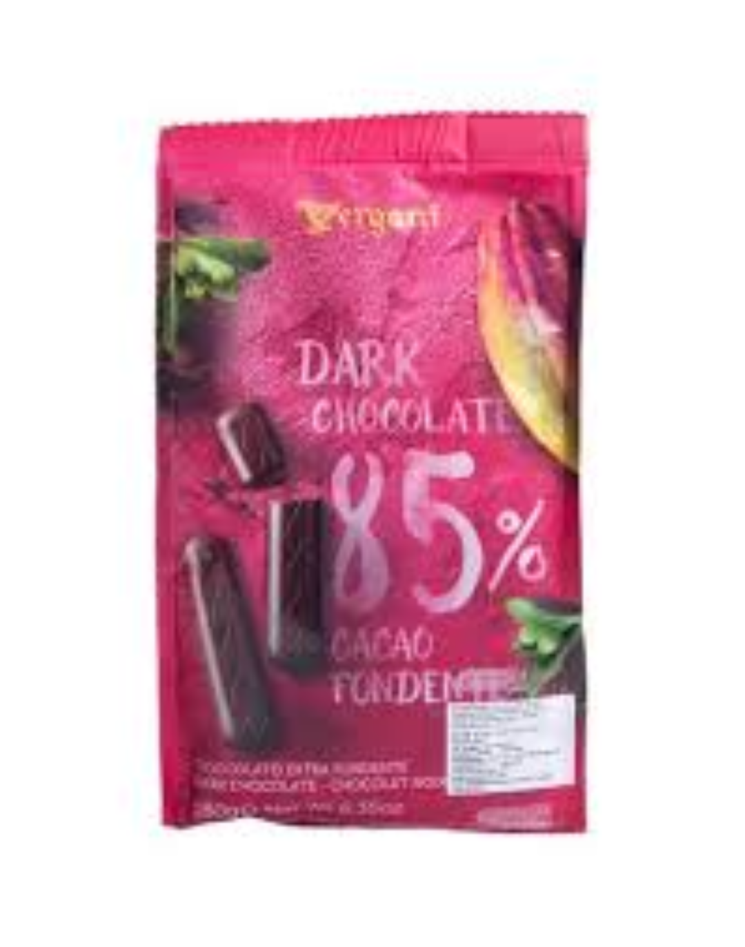 VERGANI DARK CHOCOLATE 85% 180G